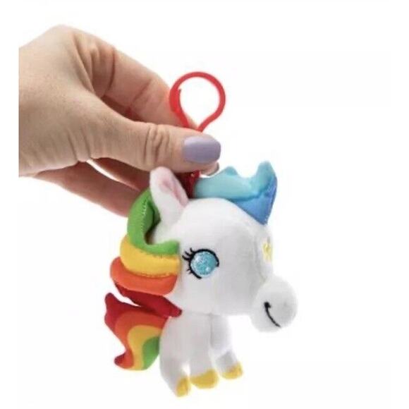 🔥CheeBee Rainbow Brite Starlite 4" PLUSH Backpack Clip Keychain BNWT🔥 - Picture 4 of 6